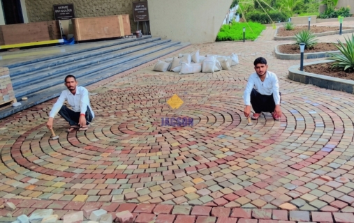 Cobble stone landscaping for villas and resorts