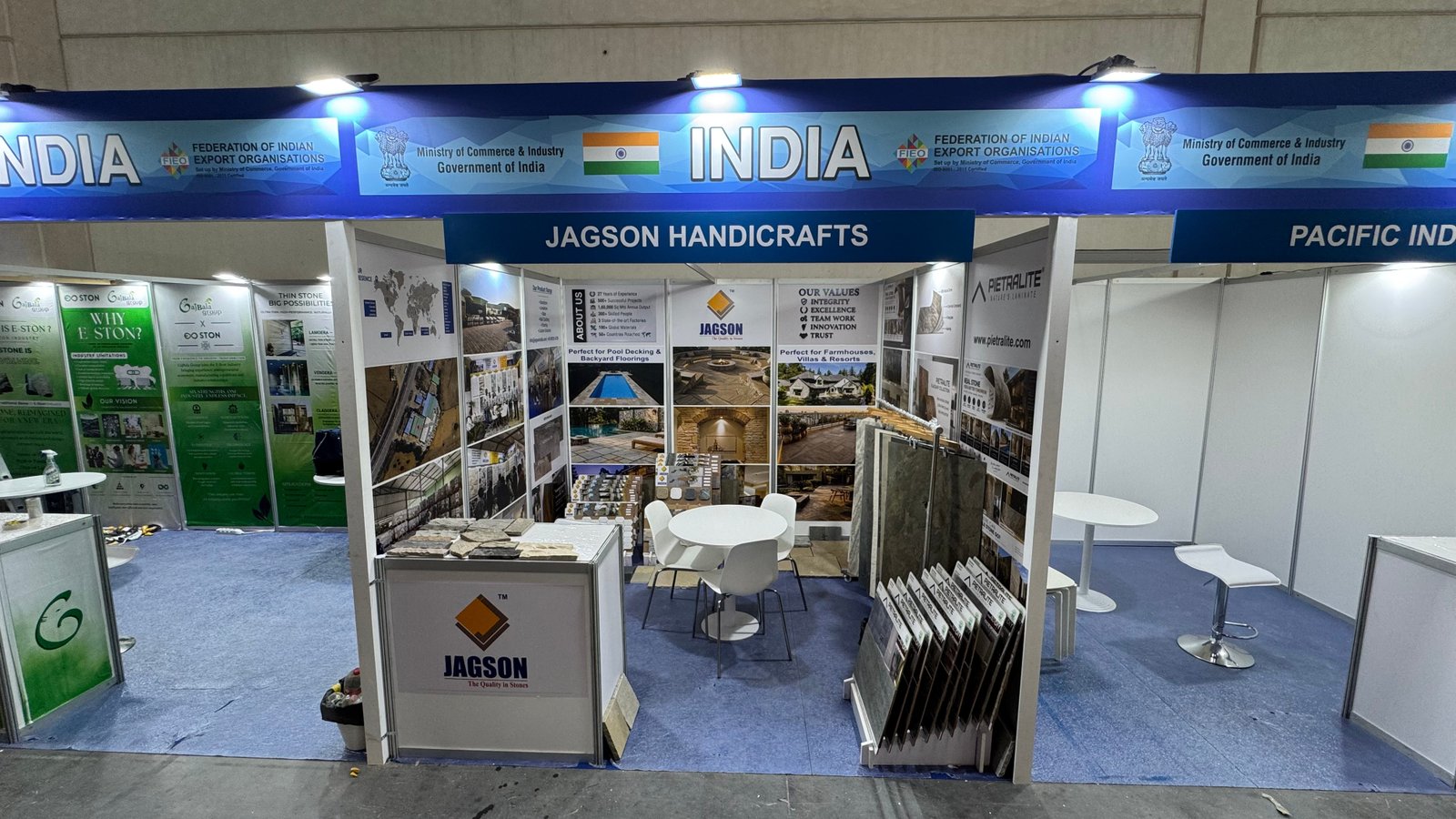 Jagson India booth at Marmomac 2026, VeronaFiere